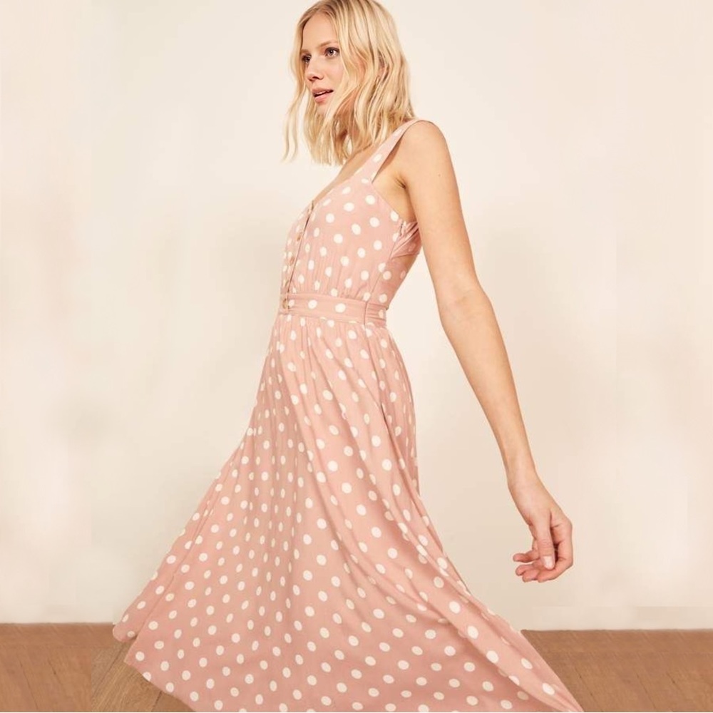 NWT Reformation Lanai Dress in Mink Pink Size XS
